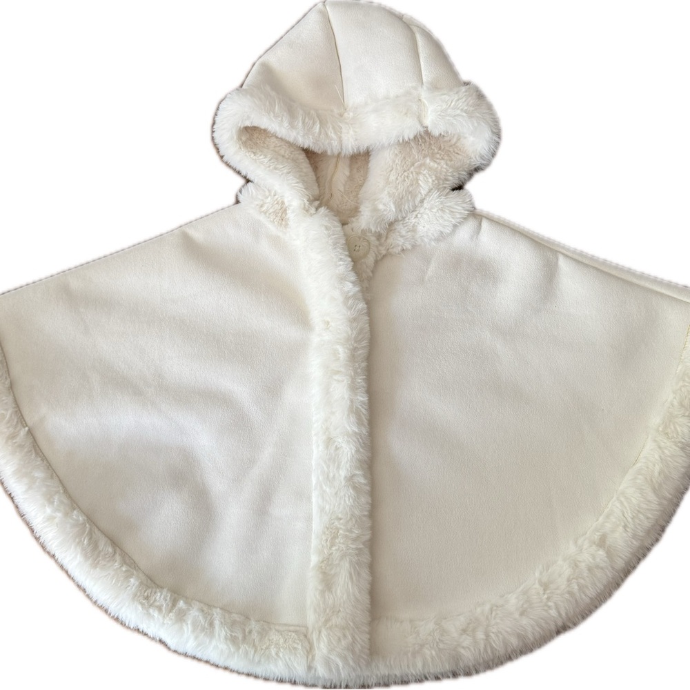 Baby Girl’s Faux-Shearling Cape